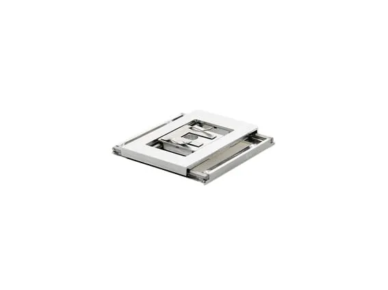 The SFLT3310 — an ultra-thin, low-profile stainless-steel linear stage, a flat square slab with a nested cut-out table.